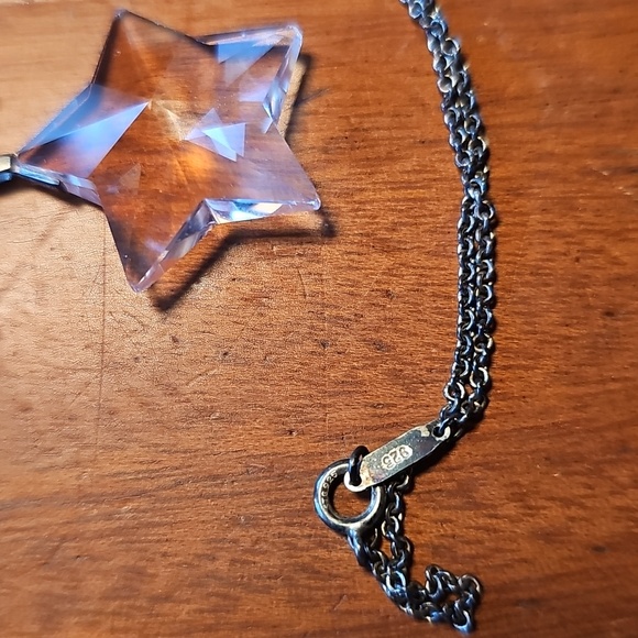 Tiffany Sterling Crystal Star Necklace - Picture 2 of 3